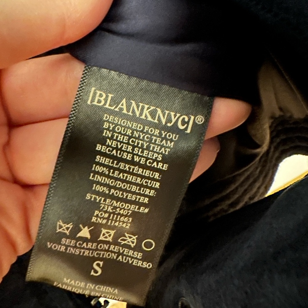 Blank NYC Navy Suede Jacket - Picture 6 of 7